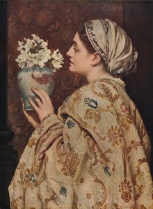 Uma nobre senhora de Veneza, 1866, c1915 de Frederic Leighton