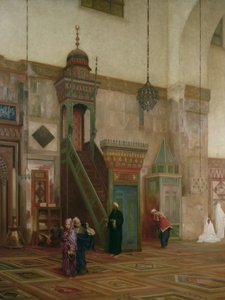 Detalhe do interior da Grande Mesquita, Damasco, 1873-75