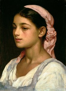 Cabeça de uma menina italiana