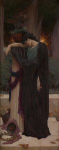 Lágrimas, c.1894-95 (óleo sobre tela) de Frederic Leighton