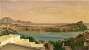Lindos, Rhodes, c.1867 (óleo sobre tela) de Frederic Leighton