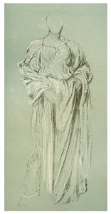 Estudo de Daphnephoria, c1880-1882 de Frederic Leighton