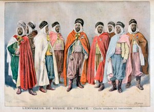 Chefes árabes e tunisinos, 1896