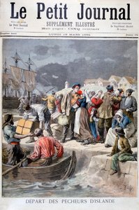 Partida dos pescadores islandeses, 1894 de Frederic Lix