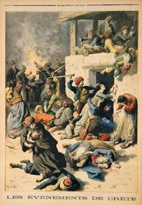 Eventos de Creta, do "Le Petit Journal", 26 de julho de 1896