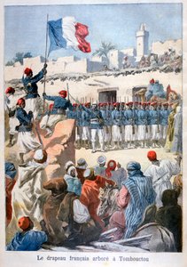 A elevação da bandeira francesa em Timbuktu, 1894