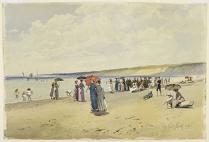 A praia, 1888 (wc no papel) de Frederic Marlett Bell-Smith