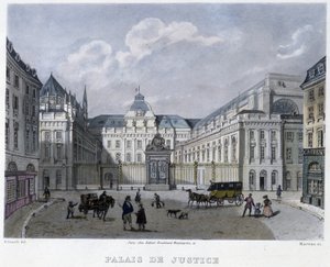 Palais de Justice - em "Paris em 1832" por Martens