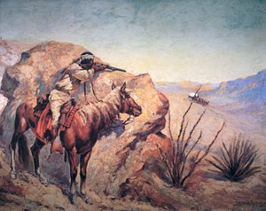 Apache Ambush (óleo sobre tela)