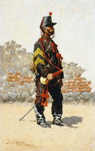 Bugler da Cavalaria, 1889 de Frederic Remington