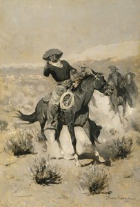 Days on the Range ("Mãos ao alto!") de Frederic Remington
