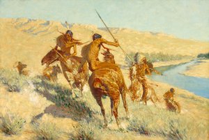 Episódio da Arma de Búfalo (A Visitação da Arma de Búfalo: Um Episódio de Búfalo) 1909 de Frederic Remington