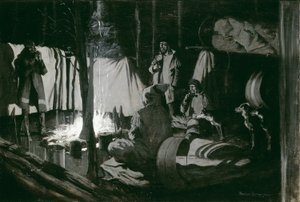 Primeiro e melhor acampamento da viagem de Frederic Remington