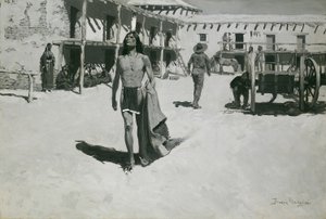 Nada além de olhares alegres seguiram o morcego de Frederic Remington