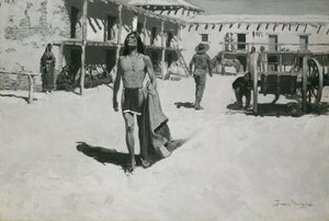 Nada além de olhares alegres Seguiu o morcego de Frederic Remington