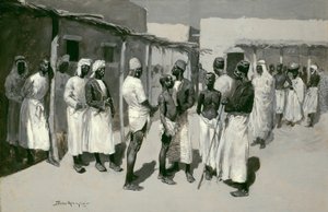 Mercado de escravos de Frederic Remington