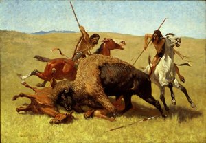 A caça ao búfalo de Frederic Remington