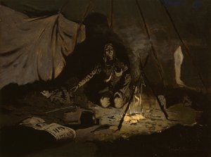 As folhas secas duraram mais do que ela, c.1899 de Frederic Remington