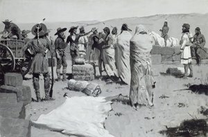 O intérprete acenou para a juventude, c.1900 de Frederic Remington