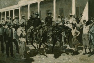 O retorno de Gomez a Havana, 1899 de Frederic Remington