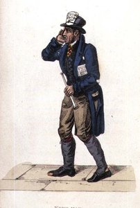 O Homem de Notícias do Ackermanns World in Miniature de Frederic Shoberl