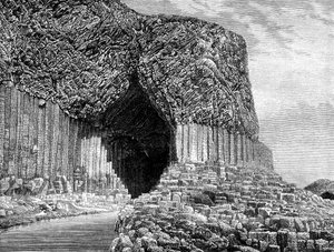 Fingals Cave, Ilha de Staffa, Escócia, século XIX