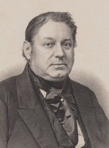 Retrato do pianista e compositor Amédée Méreaux 1802-1874.