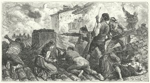 Defesa de Saragoça contra os franceses de Frederic Theodore (after) Lix