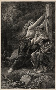 La liberation du territoire - Alsace et Lorraine - gravura de Frederic Theodore Lix em "The Year terrible" de Victor Hugo - 1874 - de Frederic Theodore (after) Lix