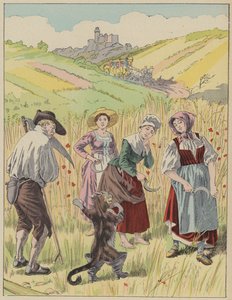 Le Chat Botte, Puss In Boots (cor litho) de Frederic Theodore (after) Lix