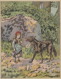 Le Petit Chaperon Rouge, Pequeno Capuchinho Vermelho (cor litho)
