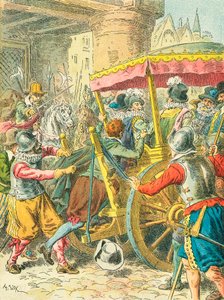 Assassinato do rei Henrique IV da França de Frederic Theodore Lix