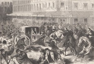 Vera Zasulich atira em 24 de janeiro de 1878 no governador de Petersburgo General Trepov, 1878. de Frederic Theodore Lix