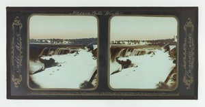 Winter, Niagara Falls, Table Rock, Canada Side de Frederic and William Langenheim
