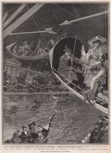 Uma impressão de uma viagem em uma aeronave no Earl&39;s Court de Frederic de Haenen
