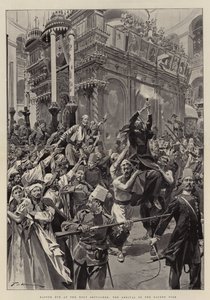 Eva de Páscoa no Santo Sepulcro, a chegada do fogo sagrado de Frederic de Haenen