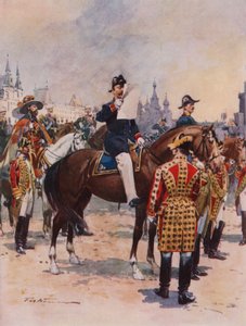 Arautos anunciando a coroação do imperador de Frederic de Haenen