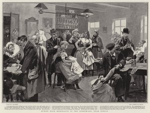 Comerciantes de cabelo humano no Spreewald, perto de Berlim de Frederic de Haenen