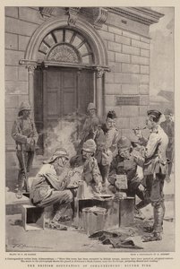 A ocupação britânica de Joanesburgo, hora do jantar de Frederic de Haenen
