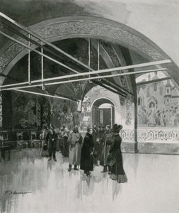 A Pequena Palata Dourada, ou o Salão de Tsaritsa, no Kremlin de Frederic de Haenen