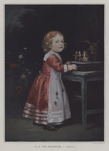 Retrato, de, um, menina jovem