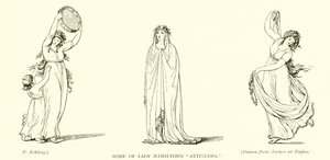 Algumas das atitudes de Lady Hamilton de Frederich Rehberg