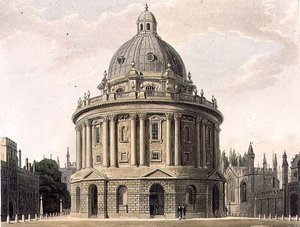 A Biblioteca Radcliffe, ilustração da 