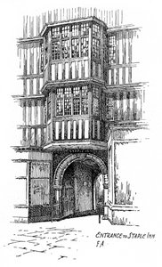Entrada para Staple Inn, Holborn, Londres, 1912 de Frederick Adcock
