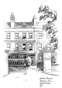 Casa de Joanna Baillies, Windmill Hill, Hampstead, Londres, 1912 de Frederick Adcock