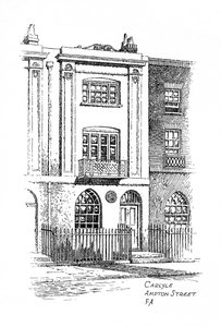 Casa de Thomas Carlyles, Ampton Street, Londres, 1912 de Frederick Adcock