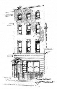 Casa de William Blakes, 17 South Molton Street, Londres, 1912.