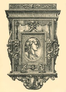 Moldura de espelho de noz, início do século XIX, 1881.