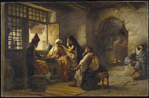 Um jogo interessante, 1881 de Frederick Arthur Bridgman