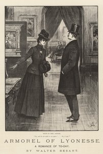Armorel de Lyonesse, um romance de hoje, de Walter Besant de Frederick Barnard